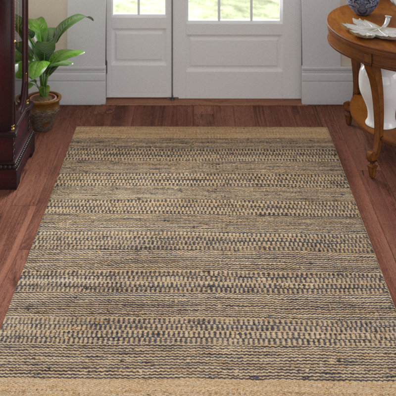 Three Posts Boughner HandWoven Navy/Khaki Area Rug & Reviews Wayfair